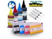 INKUTEN Pre filled Refillable Cartridges for HP 932 HP 932XL HP 933 HP 933XL Non OEM with Chips 400ml UV Resistant Ink