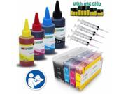 INKUTEN Pre filled Refillable Cartridges for HP 950 HP 950XL HP 951 HP 951XL Non OEM with Chips 400ml UV Resistant Ink