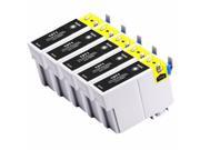 INKUTEN 5 Pack Compatible Extra High Yield Black Ink for Epson 127 T127120