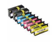 INKUTEN HP 711XL Compatible Ink Cartridge 10 Pack Color Set for HP Designjet T120 24 in ePrinter T520 24 in ePrinter T520 36 in ePrinter