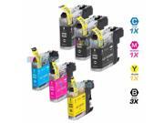 INKUTEN BROTHER MFC J285DW INK CARTRIDGES 6 PACK COMPATIBLE