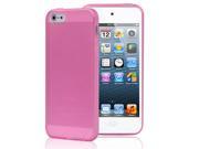 Pink Ultra Thin Clear Rubber Skin Frost TPU Case Cover For Apple iPhone 5 5th Gen