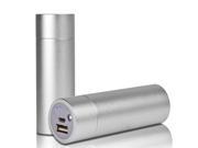 Silver 4500mAh Lipstick Power Bank External Battery Charger For iPhone 4 4S 3G 3GS