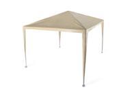 Outdoor Party Wedding Tent 10x10 Canopy Gazebo Pavilion Catering Events Beige Easy Set without Sidewall for Camping BBQ Commercial Flea Market