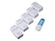 CE Compass Wireless Remote Control Outlet 5 Packs Remotely Control Power AC Electrical Switch Socket Plug On and Off For Indoor Home Light Lamps Appliance W