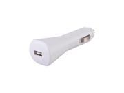 White Universal 12 Volt USB Car Charger For Apple iPod Or USB Charging Device
