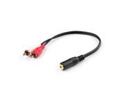 3.5mm to RCA Stereo Audio Cable Adapter 3.5mm Female to Stereo RCA Male Bi Directional AUX Auxiliary Male Headphone Jack Plug Y Splitter to Left Right 2RCA