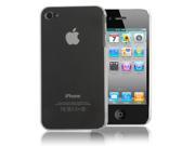 Black Skin Cover Case For Apple iPhone 4