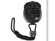 Professional Digital Chronograph Timer Stopwatch Sports Stop Watch Handheld for Swimming Running Interval Outdoor Activities With Large LCD Display Neck Strap B