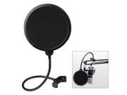 Flexible Studio Microphone Mic Wind Screen Pop Filter Mask Shied Black