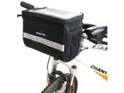 Cycling Bike Bicycle Handlebar Bar Zipped Bag Front Basket With Clear Map Pocket