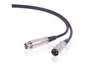 Premium XLR 3 Pin Microphone Cable 50 Feet Male to Female XLR3F to XLR3M Connector Adapter Converter Professional Balanced Interconnect XLR Audio Wire Cord