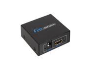HDMI Splitter 1 in 2 out 1x2 2 Port HDMI Audio Video Out Two Ouputs Distribution Repeater Amplifier Split Box Support HDCP Ver 1.3 3D Full HD 1080P