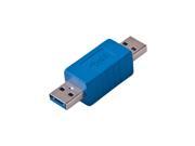 Blue Superspeed USB 3.0 Plug A Male To A Male M M Adapter Converter