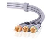 Premium 6 FT 3 RCA Component RGB Video Cable Wire Ypbpr 3 RCA M M Camera HDTV DVD