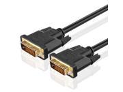 DVI to DVI DVI D Cable 15 Feet Gold Plated DVI Digital Dual Link Male Connector Wire Cord for PC Computer LCD Monitor Display Black