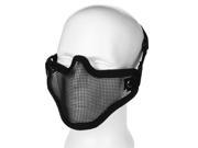 Airsoft Paintball Mask Half Face Metal Mesh BB Field Tactical Strike Protection Safety Guard Protector for Cosplay Biker Hunting Wargame with Adjustable Strap