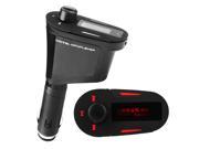 FM Transmitter Modulator Wireless Radio Adapter Car Kit with 3.5mm Aux Audio In Plug Cable Cord and Remote Control USB Cigarette Car Charger with MP3 Player P