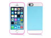 Multi Toned Hybrid Skin Snap On Hard Case Cover For Apple iPhone 5s 5 5G Blue