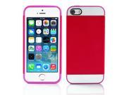 Multi Toned Hybrid Skin Snap On Hard Case Cover For Apple iPhone 5s 5 5G Claret
