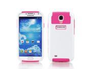 Double Layer Rugged Rubber Matte Hard Case For Samsung Galaxy S4 i9500 White