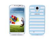 Ladder Shaped Stripe Hollow Case Cover For Samsung Galaxy S4 i9500 Blue