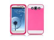 Samsung Galaxy S3 Case Hybird Dual Layer Soft TPU Silicone Hard Protective Case Cover Skin For Samsung Galaxy S3 SIII I9300 Pink