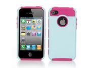 Double Layer Rugged Rubber Matte Hard Case Cover Skin For Apple iPhone 4S 4 Green