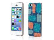 Relief Sculpture Embossment Hard Case Cover Skin For Apple iPhone 5 5G 5th Blue