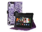 Amazon Kindle Fire HDX 7 Case 360 Degree Rotating PU Leather Case Smart Cover Stand For Amazon Kindle Fire HDX 7 2013 Model with Wake Sleep Feature Stylus