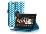 Amazon Kindle Fire HD 7 Case 360 Degree Rotating PU Leather Case Smart Cover Stand For Amazon Kindle Fire HD 7 2nd Gen 2013 Model with Wake Sleep Feature
