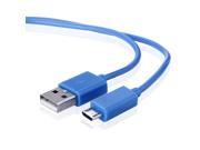 3ft Micro USB Data Charger Cable for Samsung HTC Motorola Cellphone Tablet Blue