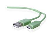 3ft Micro USB Data Charger Cable for Samsung HTC Motorola Cellphone Tablet Green
