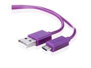 3ft USB Data Charger Cable for Samsung HTC Motorola Cellphone Tablet Purple