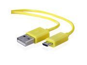 6ft Micro USB Data Charger Cable for Samsung HTC Motorola Cellphone Tablet Yellow