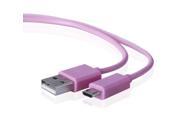 6ft Micro USB Data Charger Cable for Samsung HTC Motorola Cellphone Tablet Pink