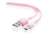 3ft Micro USB Data Charger Cable for Samsung HTC Motorola Cellphone Tablet Pink