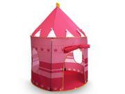 Kids Girl Play Tent Portable Folding Princess Playhouse Castle Fairy Tale Cubby Child House Pink Indoor Outdoor Pop Up As Holiday Gift With Carrying bag