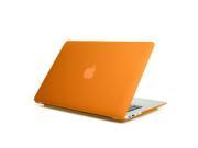 MacBook Air 13 inch Case Orange Rubberized Hard Snap on Shell Case Cover Skin for Apple MacBook Air 13.3 Fits Model A1369 A1466