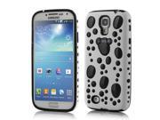 TPU Gel PC Hybird 3D Bubbles Case Cover For Samsung Galaxy S5 SV G900 Black