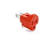3 Prong to 2 Prong Adapter 3 Pin to 2 Pin Power AC Ground Lifter Electrical Outlet Grounding Wiring Plug Socket Converter Extension Orange