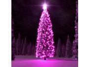 Solar Powered LED String Light 40ft 12M 100 LED Fairy Light Lamp For Christmas Party Xmas Outdoor Gardens Homes Wedding Festivals Decor Pink Color