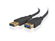 USB 3.0 Extension Cable 3 Feet Superspeed USB 3.0 Type A Male to Female Extender M F Bi Directional Connector Adapter Wire Cord Plug Jack for Data Transfer