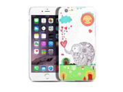 iPhone 6 Case Protective Hard Back Case Cover Cute Elephant Pattern For Apple iPhone 6 4.7