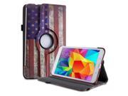 Samsung Galaxy Tab 4 8.0 Case 360 Degree Rotating PU Leather Smart Cover Stand For Samsung Galaxy Tab 4 8.0 8 SM T330 with Auto Sleep Wake Feature and Styl