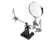 Helping 3rd Hand Tool Soldering Iron Base Stand with Vise Clamp 3x Magnifying Glass Magnifier Precision Useful to Electrician Engineers Jewelers for Hobbies a