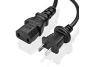 Xbox 360 Charger Power Cord 6 Feet 2 Prong Power Suppy AC Adapter Charging Cable for Microsoft Xbox 360 Jasper Falcon and Slim Model Power Adapter Black