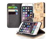 iPhone 6s Case Flip PU Leather Wallet Pocket Case Cover Stand with ID Credit Business Card Holder Slots and Cash Compartment for Apple iPhone 6 and iPhone 6S