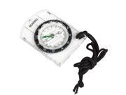 Mini Baseplate Compass Army Scouts Pocket Style with MM INCH Measure Ruler and Neck Strap for Outdoor Hiking Camping Boating Map Reading Orienteering Tool in Tr