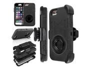 iPhone 6s Case Heavy Duty Rugged Hybrid Rubber Shockproof 4 Layers Combo Stand Cover Hard Case for iPhone 6 and iPhone 6S 4.7 with Belt Clip Holster Kickstan